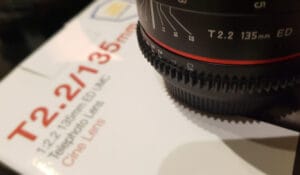 Samyang 135mm. VDSLR T.2.2 EF