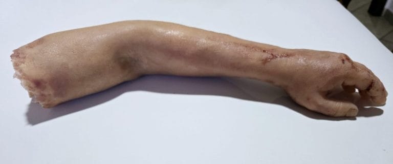 braccio realistica in silicone